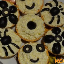 Рецепт Тарталеток с яйцом и сыром