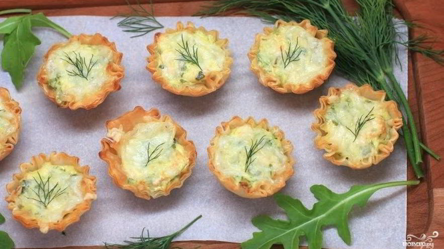 Рецепт закуски в тарталетках с семгой