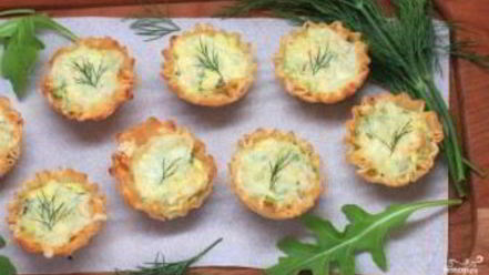 Рецепт закуски в тарталетках с семгой