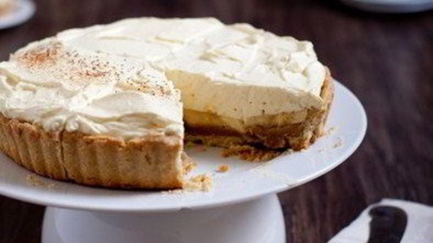 Рецепт бананового тарта с кофейным кремом