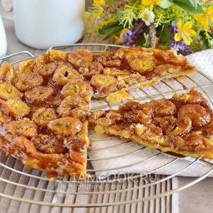 Рецепт Бананового тарта-татен на слоеном тесте