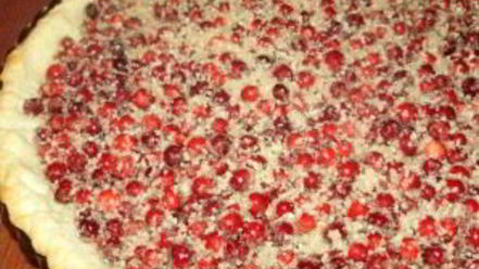 Рецепт брусничного тарта