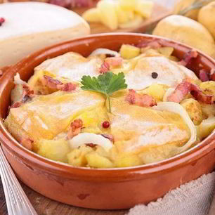 Рецепт Картофеля Тартифлетт с беконом