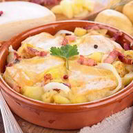 Рецепт Картофеля Тартифлетт с беконом