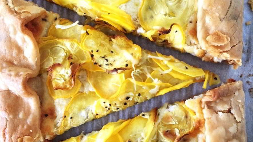 Рецепт легкого овощной тарт с сыром