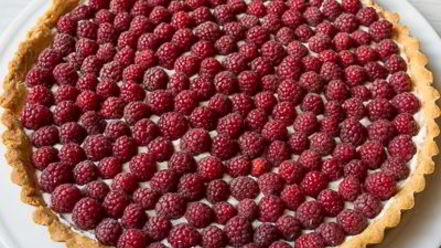 Рецепт малинового тарта с маскарпоне