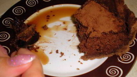 Рецепт миндального тарта с брауни