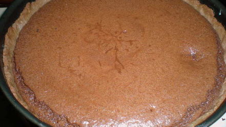 Рецепт миндального тарта с брауни