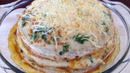 Рецепт пряного блинного тарта