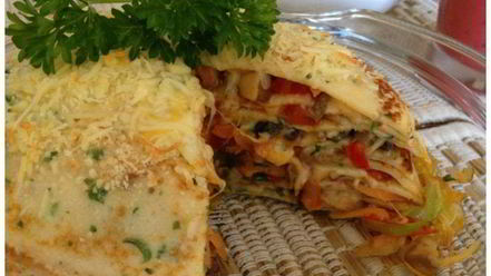 Рецепт пряного блинного тарта