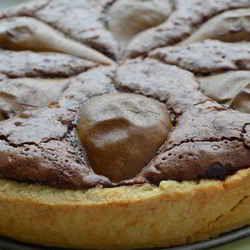 Рецепт Шоколадна-грушевого тарт