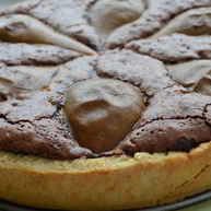 Рецепт Шоколадна-грушевого тарт