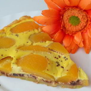 Рецепт Шоколадна-персикового тарт