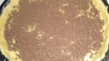 Рецепт шоколадна-персикового тарт