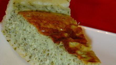 Рецепт сырно-творожного тарт с весенней зеленью