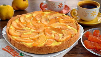 Рецепт Тарта с айвой и рикоттой