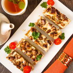 Рецепт Тарта с белыми грибами и луком-пореем