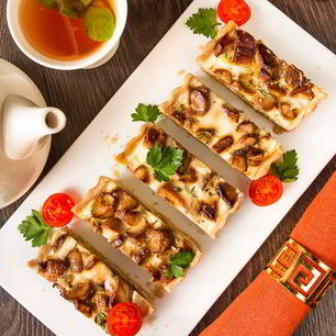 Рецепт Тарта с белыми грибами и луком-пореем