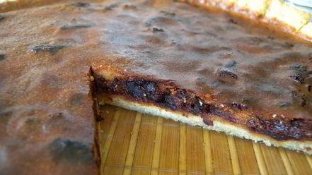 Рецепт тарта с дынной пастилой и шоколадом