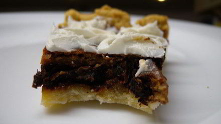 Рецепт тарта с дынной пастилой и шоколадом