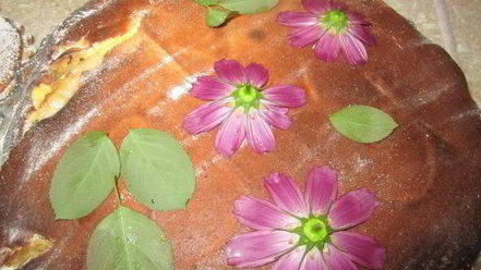 Рецепт тарта с карамелизированными фруктами и творожным пудингом