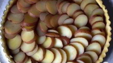 Рецепт тарта с картофелем и голубым сыром