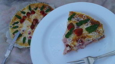 Рецепт тарта с клубникой