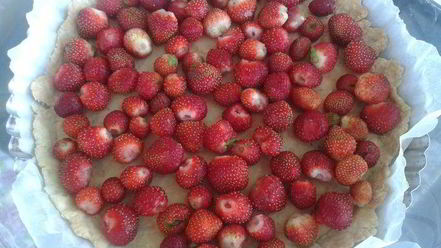 Рецепт тарта с клубникой