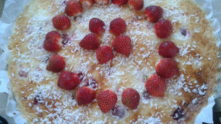 Рецепт тарта с клубникой
