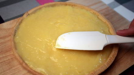 Рецепт тарта с лимонной начинкой и белковым кремом