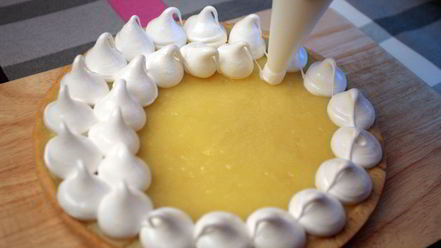 Рецепт тарта с лимонной начинкой и белковым кремом