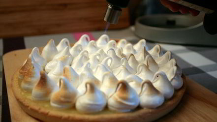 Рецепт тарта с лимонной начинкой и белковым кремом