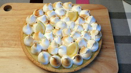 Рецепт тарта с лимонной начинкой и белковым кремом