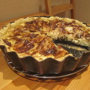 Рецепт Тарта с маком, творогом и яблоками