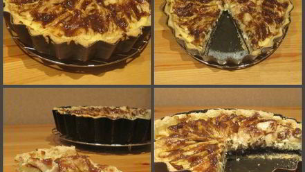 Рецепт тарта с маком, творогом и яблоками