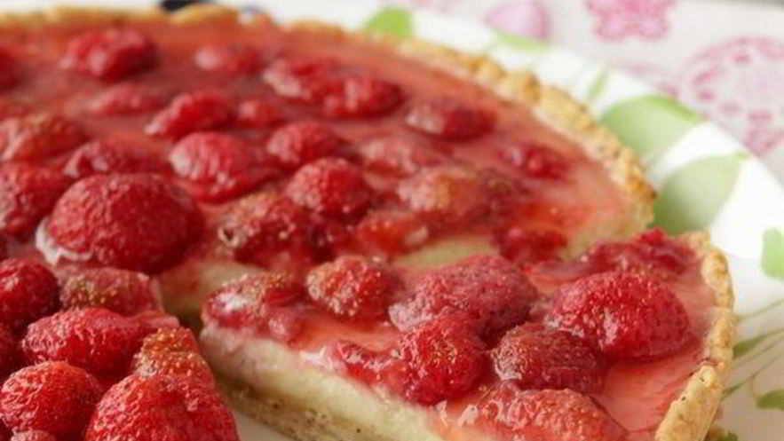 Рецепт тарта с рикоттой и клубникой