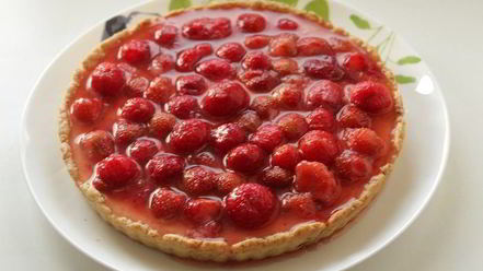 Рецепт тарта с рикоттой и клубникой