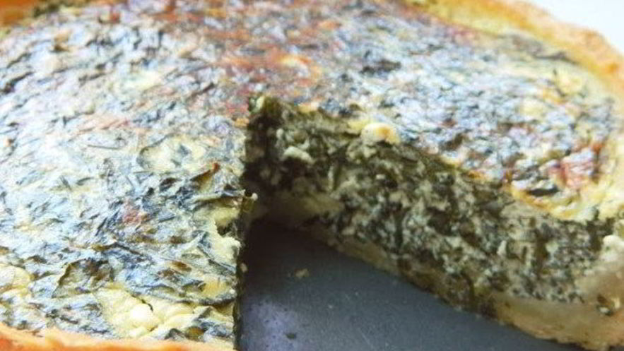 Рецепт тарта с сыром фета и шпинатом