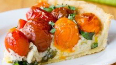 Рецепт тарта с сыром и томатами