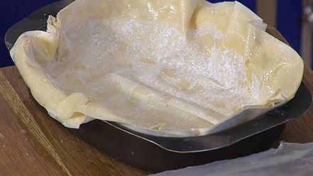 Рецепт тарта с цукини, рисом и кедровыми орешками