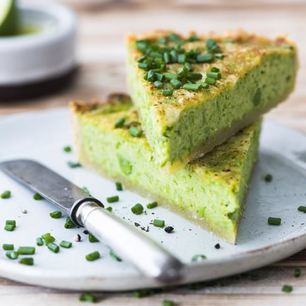 Рецепт Тарта со сметаной и зеленым луком