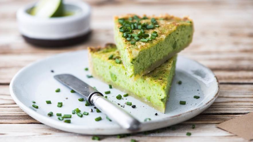 Рецепт тарта со сметаной и зеленым луком