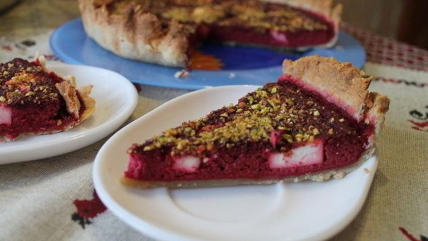 Рецепт тарта со свеклой и брынзой