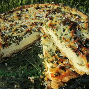 Рецепт Тарта Творожного с зеленью