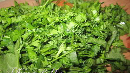 Рецепт тарта творожного с зеленью