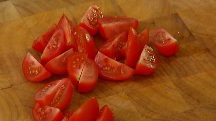 Рецепт тартина с запеченным сладким перцем и тунцом