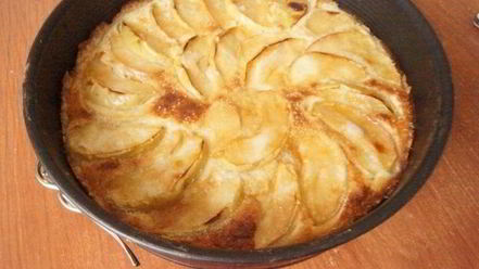 Рецепт яблочного тарта с ванильным кремом
