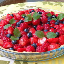 Рецепт Ягодного тарта с ванильным заварным кремом