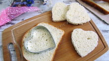 Рецепт французских тостов в виде сердца