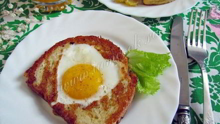 Рецепт французских тостов в виде сердца